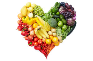 Fruit veg heart